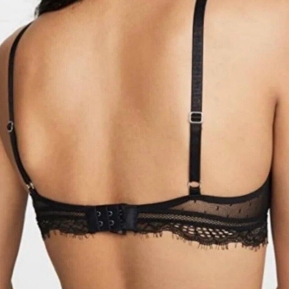 Thistle and Spire Amore Black Lace Bralette Women's XS+ Lace Wired Lingerie Bra - Picture 2 of 10